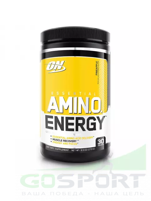 Аминокислоты Optimum Nutrition Essential Amino Energy 270 г, Ананас Аминокислоты Optimum Nutrition Essential Amino Energy 270 г, Ананас
