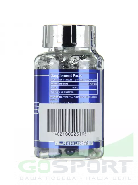 Лизин Scitec Nutrition Lysine 90 капсул Лизин Scitec Nutrition Lysine 90 капсул