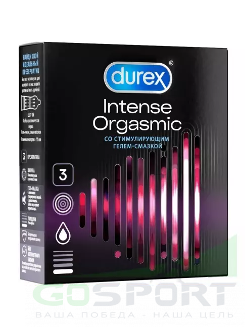 Презервативы Durex Intense Orgasmic 3 шт Презервативы Durex Intense Orgasmic 3 шт