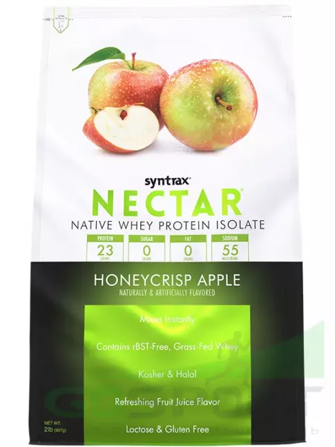 Изолят протеина SYNTRAX Nectar 907 г, Яблоко Изолят протеина SYNTRAX Nectar 907 г, Яблоко