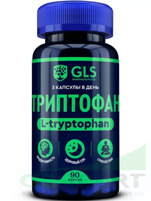 Триптофан GLS pharmaceuticals Триптофан 501 мг (L-Tryptophan) 90 капсул Триптофан GLS pharmaceuticals Триптофан 501 мг (L-Tryptophan) 90 капсул