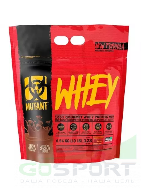 Сывороточный протеин Mutant Whey 4540 г, Тройной шоколад Сывороточный протеин Mutant Whey 4540 г, Тройной шоколад