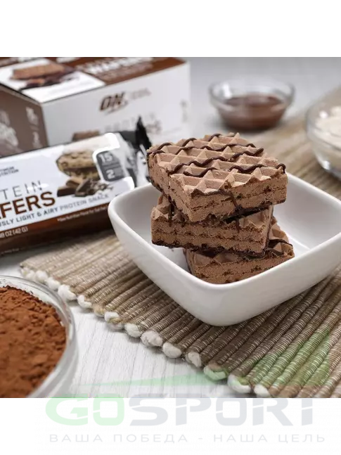 Протеиновый батончик Optimum Nutrition Protein Wafers 40 г, Шоколадный крем Протеиновый батончик Optimum Nutrition Protein Wafers 40 г, Шоколадный крем