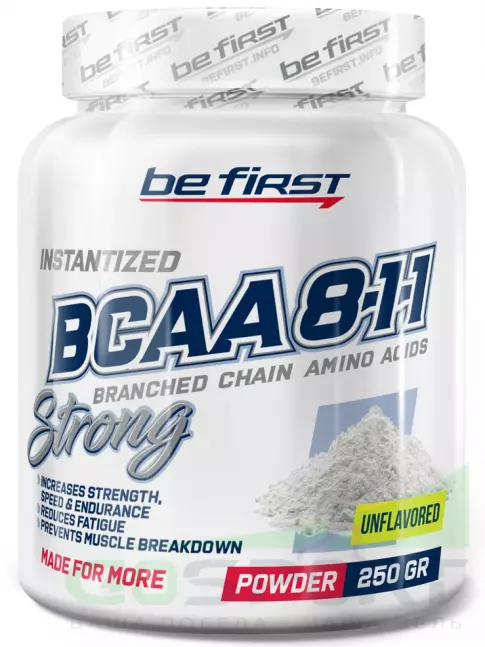 BCAA 8:1:1 Be First BCAA 8:1:1 Instantized powder 250 г, Натуральный BCAA 8:1:1 Be First BCAA 8:1:1 Instantized powder 250 г, Натуральный