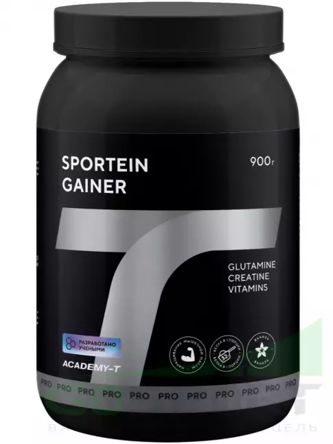 Гейнер Академия-Т Sportein Gainer 900 г, Ваниль Гейнер Академия-Т Sportein Gainer 900 г, Ваниль