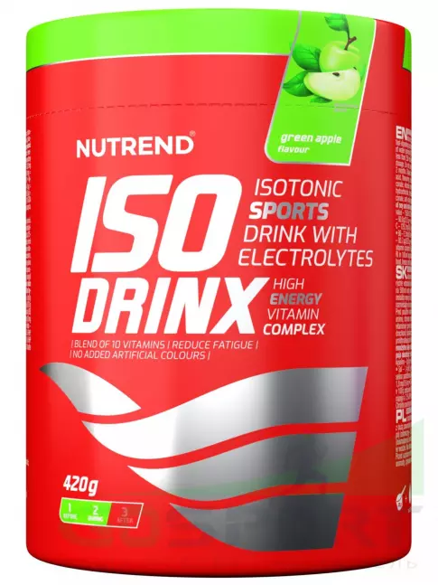 Изотоник NUTREND Isodrinx 420 г, Свежее яблоко Изотоник NUTREND Isodrinx 420 г, Свежее яблоко