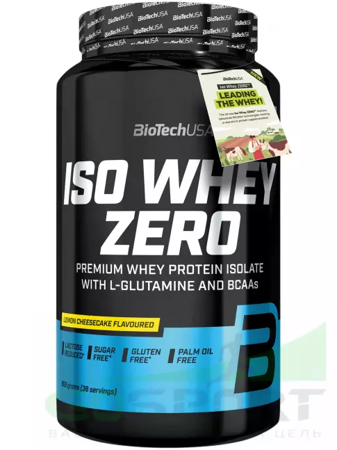 Изолят протеина BioTechUSA Iso Whey Zero 908 г, Лимонный чизкейк Изолят протеина BioTechUSA Iso Whey Zero 908 г, Лимонный чизкейк