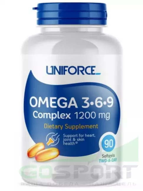 Омега-3 UNIFORCE Omega 3-6-9 1200 mg 90 капсул Омега-3 UNIFORCE Omega 3-6-9 1200 mg 90 капсул
