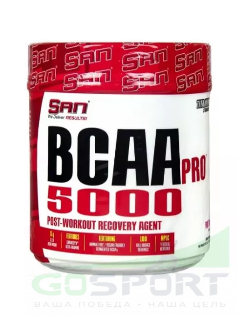 BCAA SAN BCAA-PRO 5000 2:1:1 690 г, Фруктовый микс BCAA SAN BCAA-PRO 5000 2:1:1 690 г, Фруктовый микс