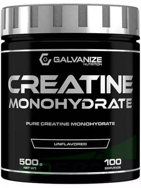 Креатин моногидрат Galvanize Nutrition Creatine Monohydrate 5000 mg 500 г, Без вкуса Креатин моногидрат Galvanize Nutrition Creatine Monohydrate 5000 mg 500 г, Без вкуса