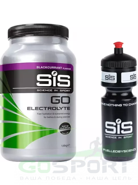 Изотоник SCIENCE IN SPORT (SiS) GO Electrolyte + Бутылочка черная 1 x 1600 г, Черная смородина №4 Изотоник SCIENCE IN SPORT (SiS) GO Electrolyte + Бутылочка черная 1 x 1600 г, Черная смородина №4