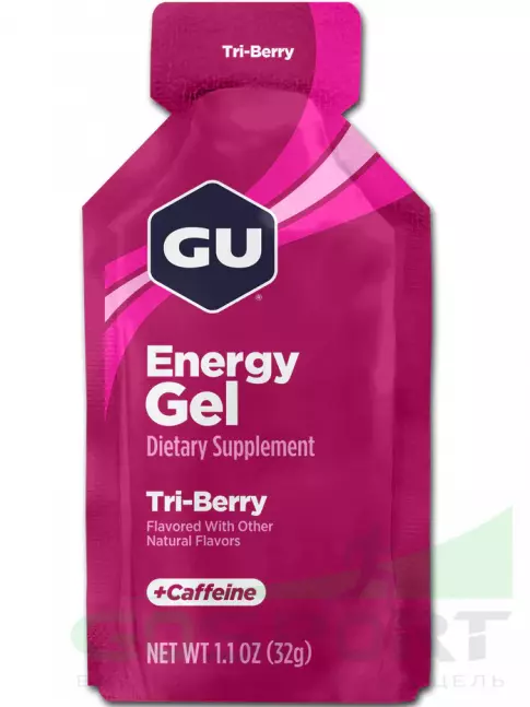 Гель питьевой GU Energy Labs Energy Gel 20 mg caffeine 24 x 32 г, Лесные ягоды Гель питьевой GU Energy Labs Energy Gel 20 mg caffeine 24 x 32 г, Лесные ягоды