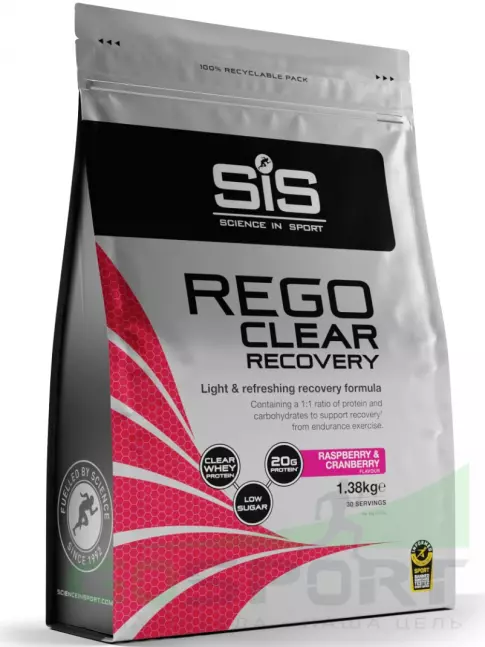 Восстановление SCIENCE IN SPORT (SiS) REGO Clear Recovery 1380 г, Малина - клюква Восстановление SCIENCE IN SPORT (SiS) REGO Clear Recovery 1380 г, Малина - клюква