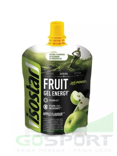 Энергетический гель питьевой Isostar Actifood 1 саше, Яблоко Энергетический гель питьевой Isostar Actifood 1 саше, Яблоко