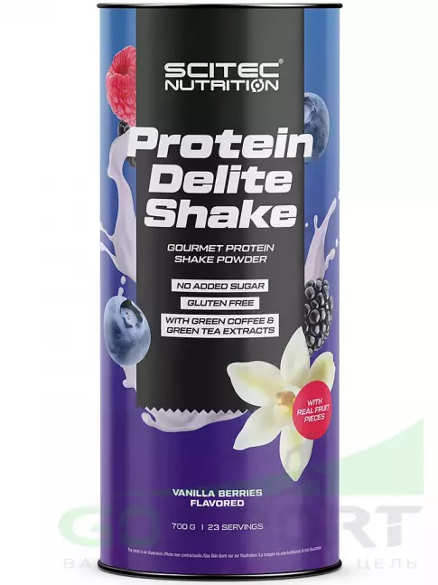 Комплексный протеин Scitec Nutrition Protein Delite Shake 700 г, Ваниль-Ягоды Комплексный протеин Scitec Nutrition Protein Delite Shake 700 г, Ваниль-Ягоды