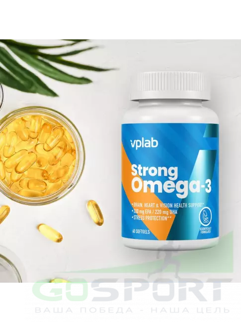 Омега-3 VP Laboratory STRONG OMEGA 3 60 капсул
