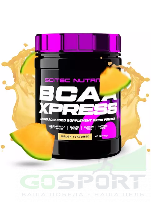 BCAA Scitec Nutrition BCAA Xpress 2:1:1 280 г, Дыня BCAA Scitec Nutrition BCAA Xpress 2:1:1 280 г, Дыня