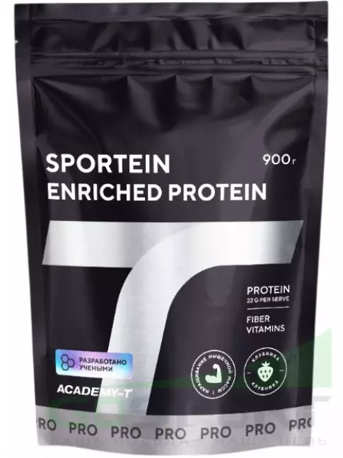 Сывороточный протеин Академия-Т Sportein Enriched Protein дой-пак 900 г, Ваниль Сывороточный протеин Академия-Т Sportein Enriched Protein дой-пак 900 г, Ваниль