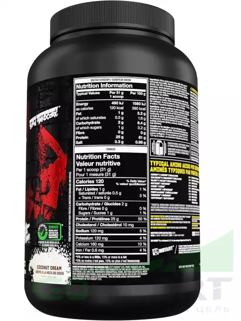 Изолят протеина Mutant Iso Surge 727 г, Кокосовый крем Изолят протеина Mutant Iso Surge 727 г, Кокосовый крем