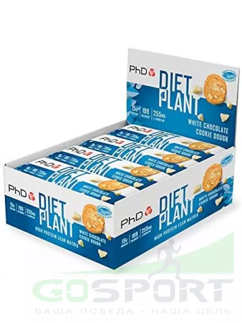 Протеиновый батончик PhD Nutrition DIET PLANT 55 гр, Белый шоколад