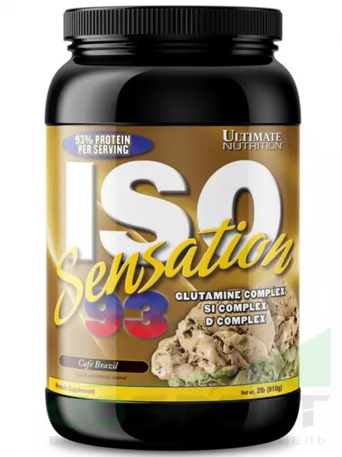 Изолят протеина Ultimate Nutrition ISO Sensation 93 910 г, Бразильский кофе Изолят протеина Ultimate Nutrition ISO Sensation 93 910 г, Бразильский кофе