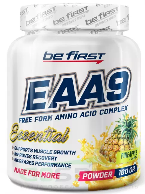 Незаменимые аминокислоты Be First EAA9 powder 160 г, Ананас Незаменимые аминокислоты Be First EAA9 powder 160 г, Ананас