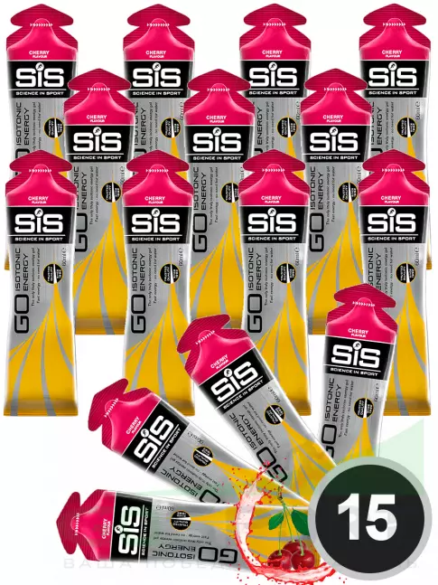 Гель питьевой SCIENCE IN SPORT (SiS) GO Isotonic Energy Gels 15 x 60 мл, Вишня Гель питьевой SCIENCE IN SPORT (SiS) GO Isotonic Energy Gels 15 x 60 мл, Вишня