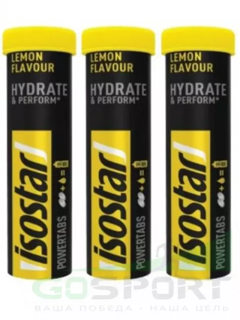 Изотоник Isostar Powertabs 3 х 10 таблеток, Лимон Изотоник Isostar Powertabs 3 х 10 таблеток, Лимон