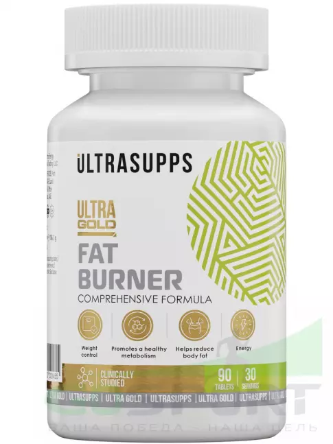 Жиросжигатель UltraSupps Ultra Gold Fat Burner 90 таблеток
