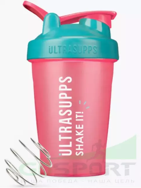 Шейкер 600 мл UltraSupps Шейкер 400 мл, Розовый Шейкер 600 мл UltraSupps Шейкер 400 мл, Розовый