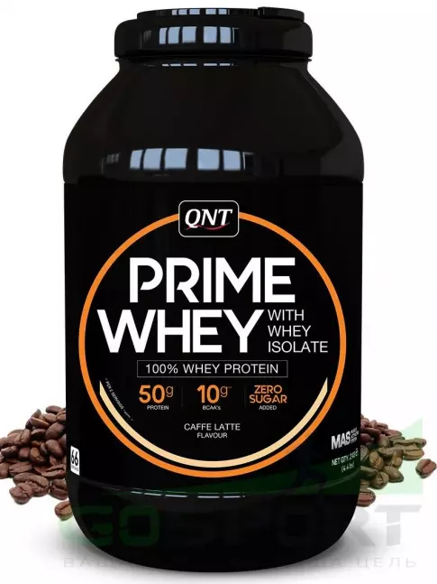 Комплексный протеин QNT PRIME WHEY 2000 г, Кофе латте Комплексный протеин QNT PRIME WHEY 2000 г, Кофе латте