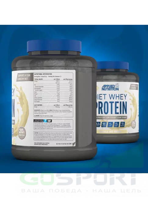 Сывороточный протеин APPLIED NUTRITION Diet Whey 1800 г, Ванильное мороженое Сывороточный протеин APPLIED NUTRITION Diet Whey 1800 г, Ванильное мороженое