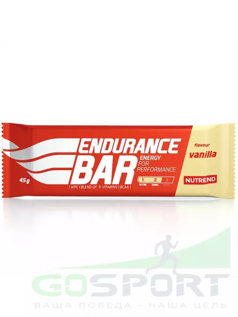 Энергетический батончик NUTREND ENDURANCE BAR 45 г, Ваниль Энергетический батончик NUTREND ENDURANCE BAR 45 г, Ваниль