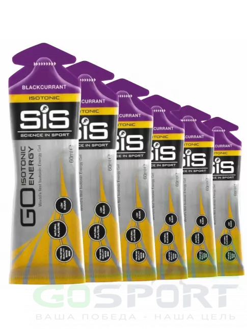 Гель питьевой SCIENCE IN SPORT (SiS) GO Isotonic Energy Gels 6 x 60 мл, Черная смородина Гель питьевой SCIENCE IN SPORT (SiS) GO Isotonic Energy Gels 6 x 60 мл, Черная смородина