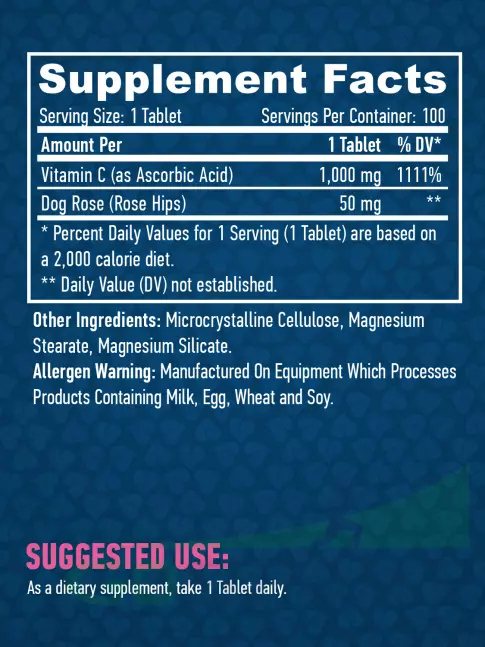 Витамин C Haya Labs High Potency Vitamin C 1000 mg 100 таблеток Витамин C Haya Labs High Potency Vitamin C 1000 mg 100 таблеток