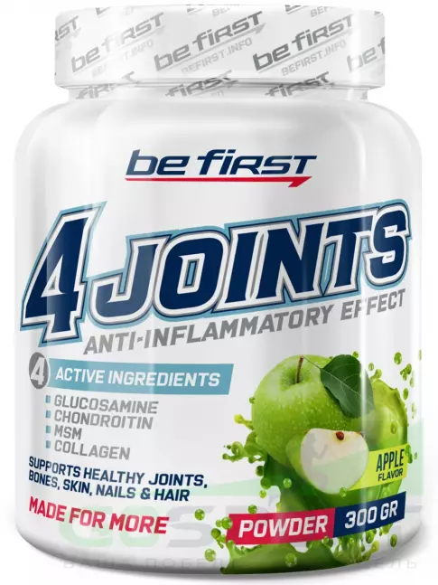 Комплекс хондропротекторов Be First 4joints Powder 300 г, Яблоко Комплекс хондропротекторов Be First 4joints Powder 300 г, Яблоко