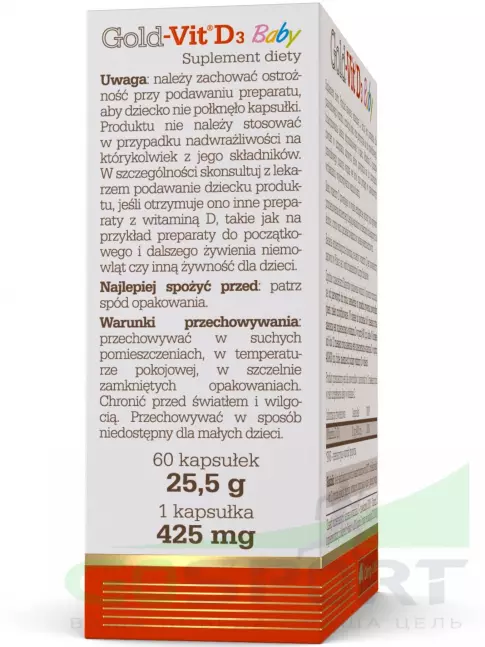 Витамин D OLIMP Gold-Vit D3 Baby 60 капсул Витамин D OLIMP Gold-Vit D3 Baby 60 капсул