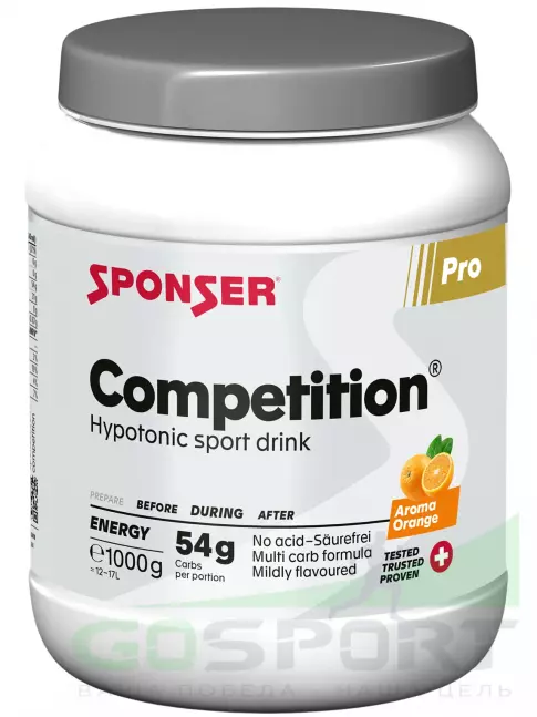 Изотоник SPONSER COMPETITION 1000 г, Апельсин Изотоник SPONSER COMPETITION 1000 г, Апельсин