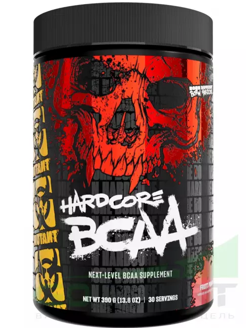 BCAA Mutant HARDCORE BCAA 390 г, Фруктовый пунш BCAA Mutant HARDCORE BCAA 390 г, Фруктовый пунш