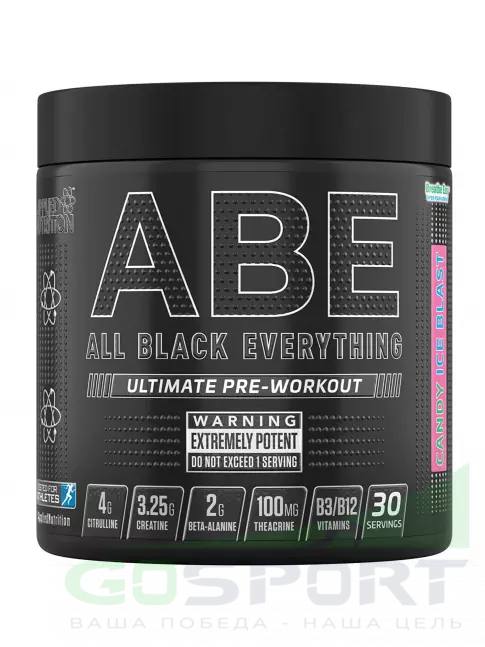 Предтреник в порошке APPLIED NUTRITION ABE - Pre-Workout 315 г, Леденец Предтреник в порошке APPLIED NUTRITION ABE - Pre-Workout 315 г, Леденец