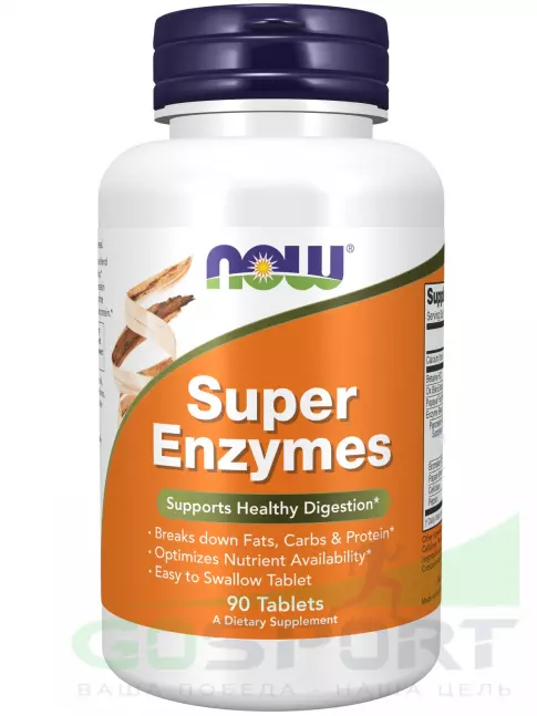 Энзимы NOW Foods Super Enzymes 90 таблеток Энзимы NOW Foods Super Enzymes 90 таблеток