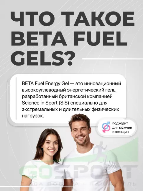Энергетический гель питьевой SCIENCE IN SPORT (SiS) Gel Beta Fuel 3 x 60 мл, Микс 2 Энергетический гель питьевой SCIENCE IN SPORT (SiS) Gel Beta Fuel 3 x 60 мл, Микс 2