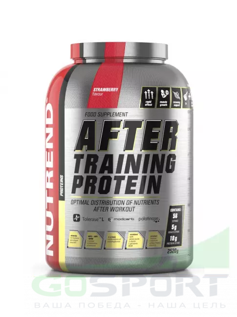 Восстановление NUTREND After Training Protein 2520 г, Клубника Восстановление NUTREND After Training Protein 2520 г, Клубника