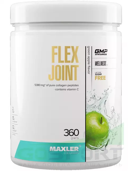 Комплекс хондропротекторов MAXLER Flex Joint 360 г, Зеленое яблоко