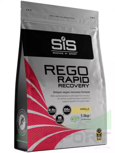 Восстановление SCIENCE IN SPORT (SiS) REGO Rapid Recovery 1500 г, Ваниль Восстановление SCIENCE IN SPORT (SiS) REGO Rapid Recovery 1500 г, Ваниль