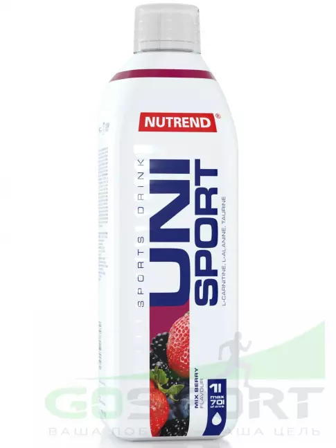 Изотоник NUTREND Unisport 1000 мл, Ягодный микс Изотоник NUTREND Unisport 1000 мл, Ягодный микс