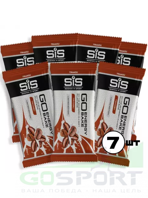 Энергетический батончик SCIENCE IN SPORT (SiS) GO Energy Bake 7 x 50 г, Тирамису Энергетический батончик SCIENCE IN SPORT (SiS) GO Energy Bake 7 x 50 г, Тирамису