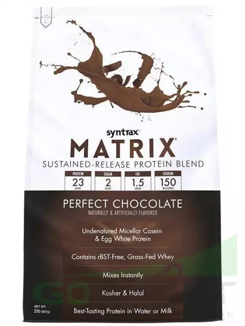 Комплексный протеин SYNTRAX Matrix 2 lbs 907 г + шейкер, Шоколад Комплексный протеин SYNTRAX Matrix 2 lbs 907 г + шейкер, Шоколад