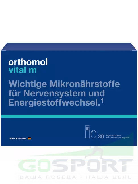 Витамины для мужчин Orthomol Vital m liquid (жидкость+капсулы) курс 30 дней Витамины для мужчин Orthomol Vital m liquid (жидкость+капсулы) курс 30 дней
