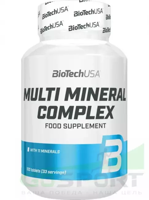 Основные минералы BioTechUSA Multi Mineral Complex 100 таблеток Основные минералы BioTechUSA Multi Mineral Complex 100 таблеток